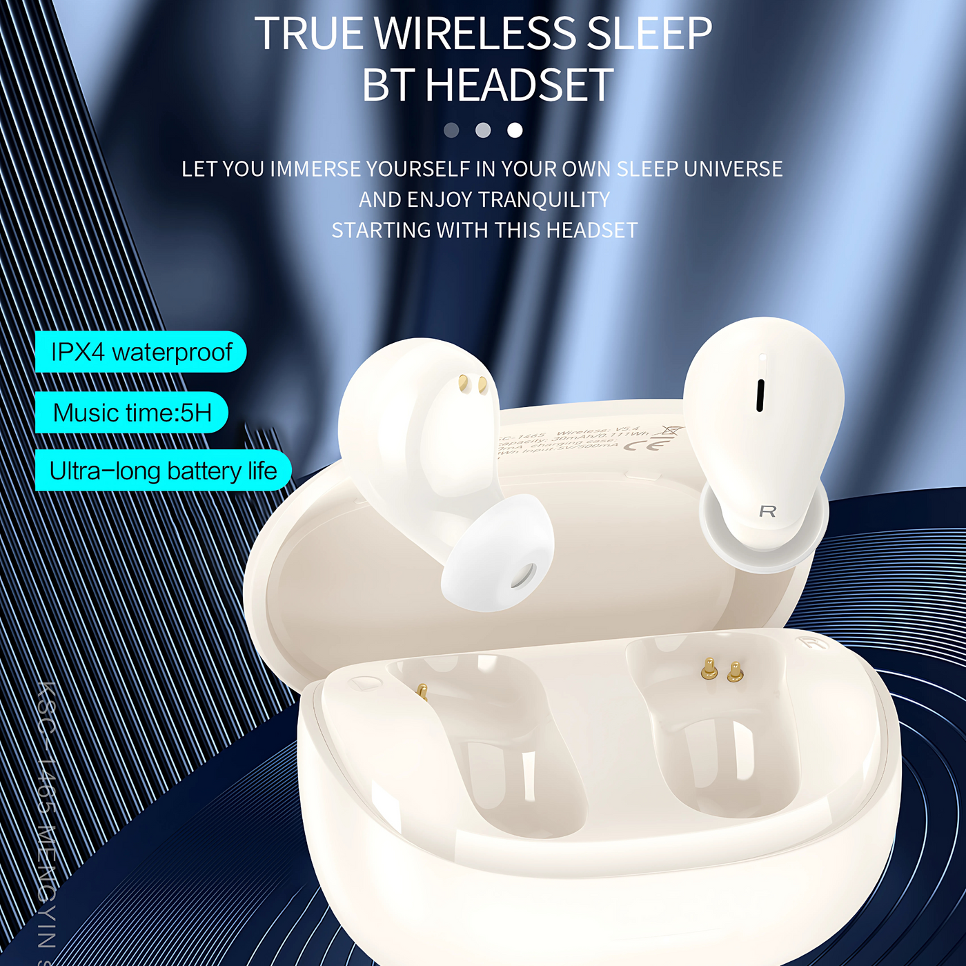 Ultraleichte Bluetooth 5.4 Schlafkopfhörer | Kabellos, HIFI-Sound, IPX4